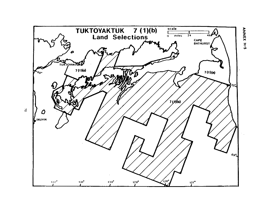 Tuktoyaktuk 7(1)(b) Land Selections (map)